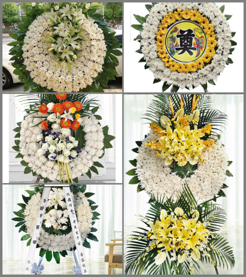 四川成都邛崃市宝林镇三一村花圈速递