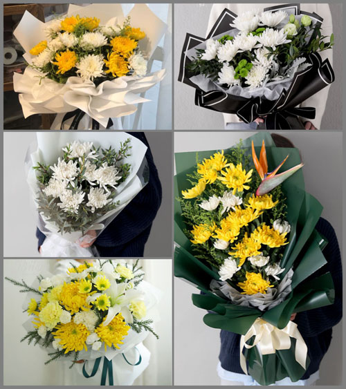 四川成都邛崃市宝林镇三一村白事花束代送